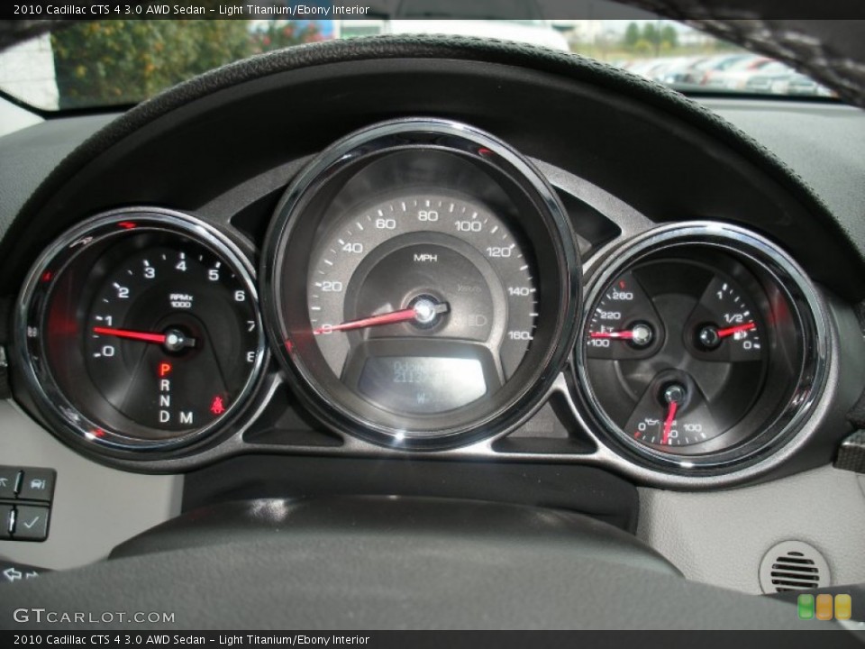 Light Titanium/Ebony Interior Gauges for the 2010 Cadillac CTS 4 3.0 AWD Sedan #57983501