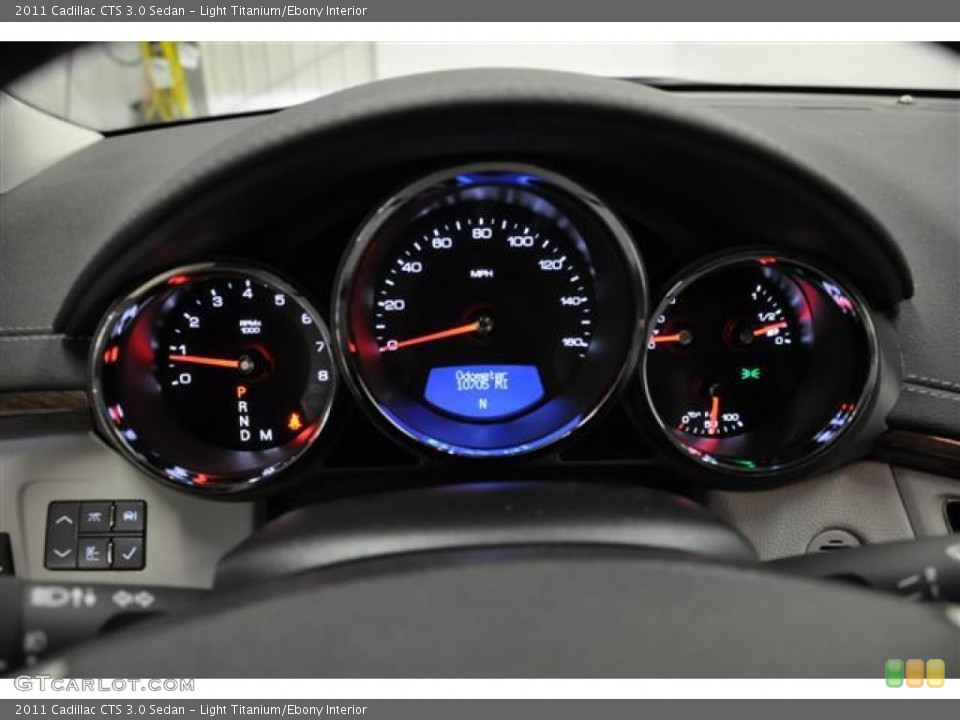 Light Titanium/Ebony Interior Gauges for the 2011 Cadillac CTS 3.0 Sedan #57985018