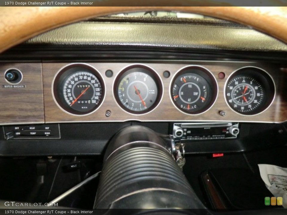 Black Interior Gauges for the 1970 Dodge Challenger R/T Coupe #57985064