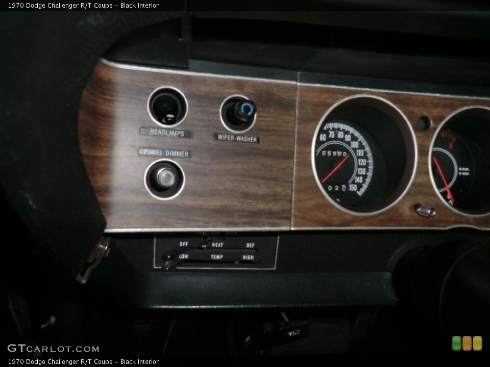 Black Interior Gauges for the 1970 Dodge Challenger R/T Coupe #57985072