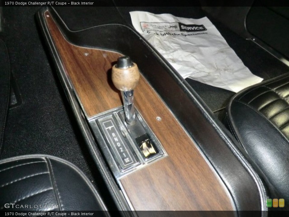 Black Interior Transmission for the 1970 Dodge Challenger R/T Coupe #57985106