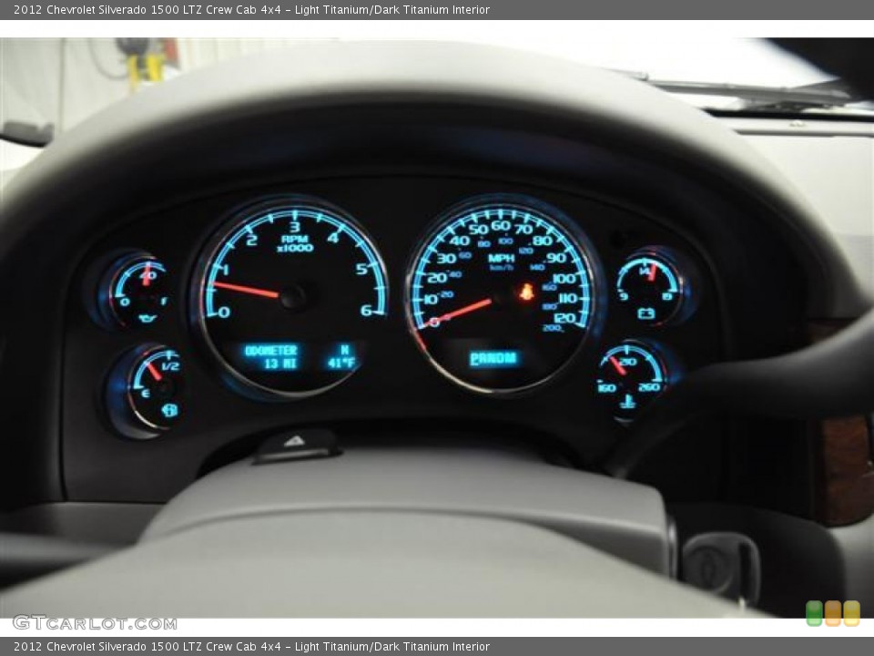 Light Titanium/Dark Titanium Interior Gauges for the 2012 Chevrolet Silverado 1500 LTZ Crew Cab 4x4 #57985778