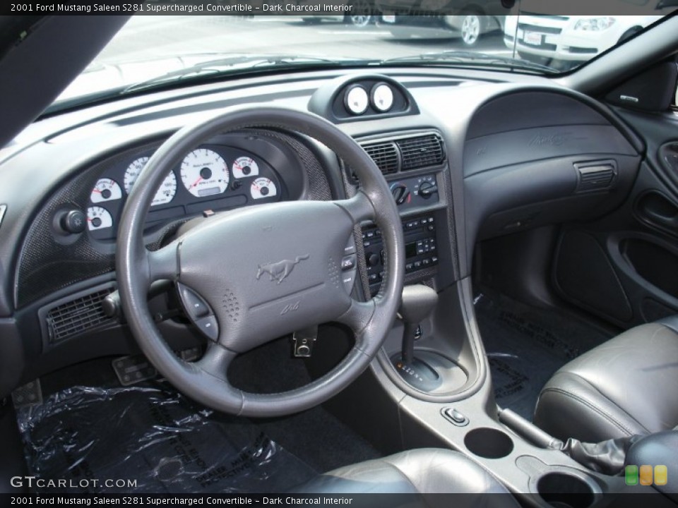 Dark Charcoal Interior Photo for the 2001 Ford Mustang Saleen S281 Supercharged Convertible #57990773