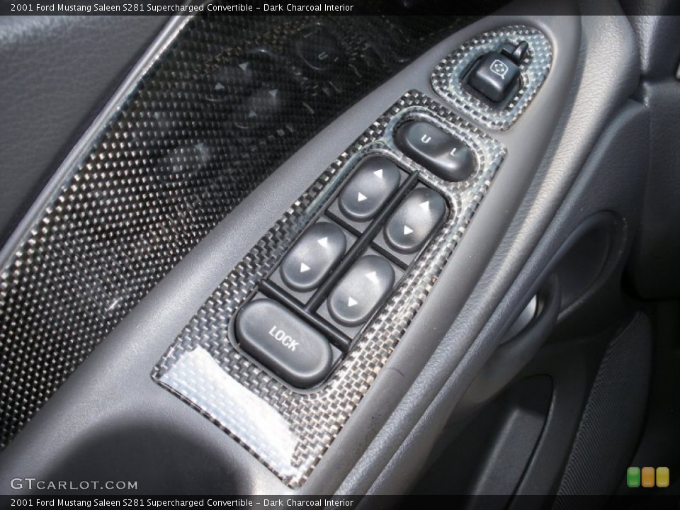 Dark Charcoal Interior Controls for the 2001 Ford Mustang Saleen S281 Supercharged Convertible #57990887