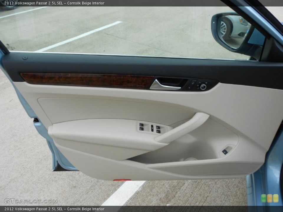 Cornsilk Beige Interior Door Panel for the 2012 Volkswagen Passat 2.5L SEL #57993872