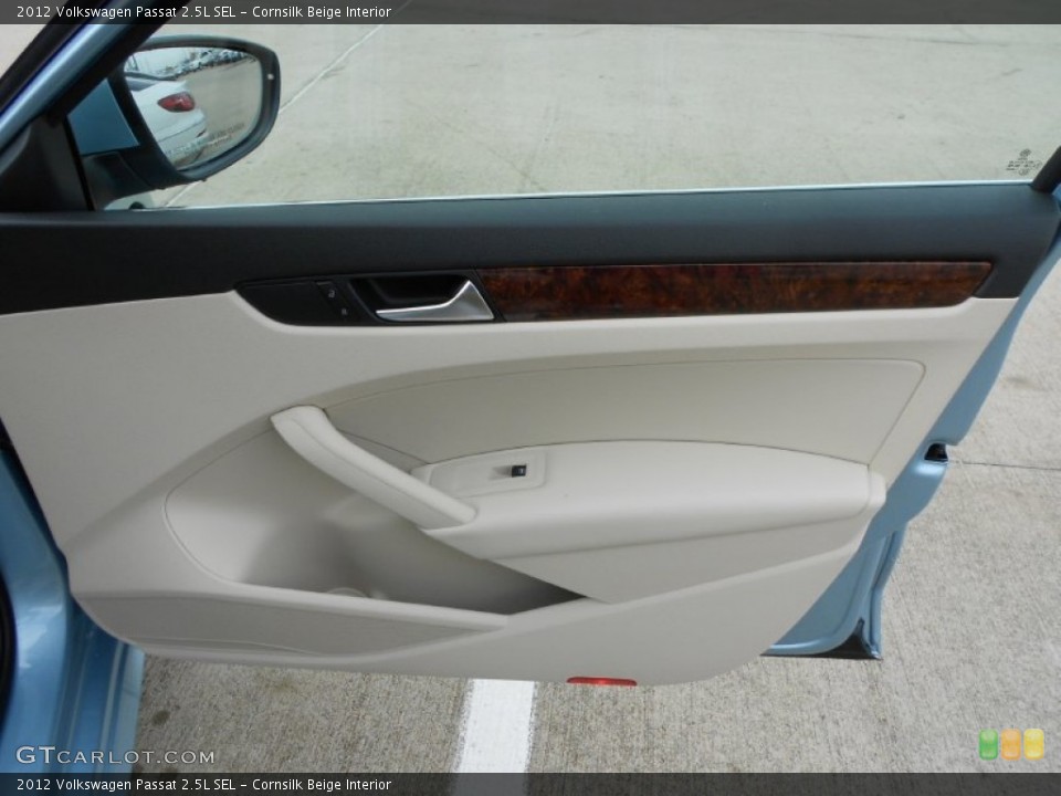 Cornsilk Beige Interior Door Panel for the 2012 Volkswagen Passat 2.5L SEL #57993890