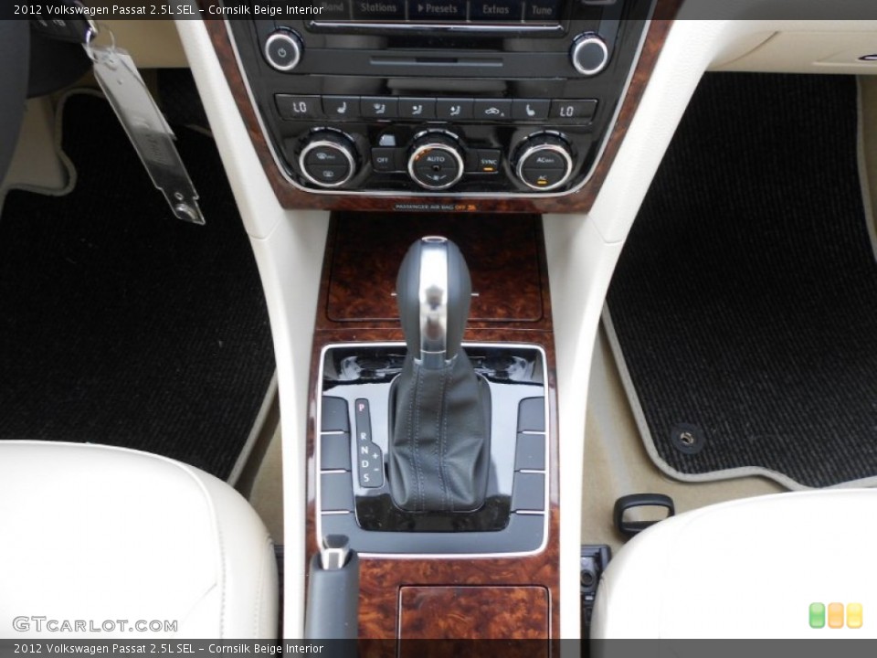 Cornsilk Beige Interior Transmission for the 2012 Volkswagen Passat 2.5L SEL #57993941