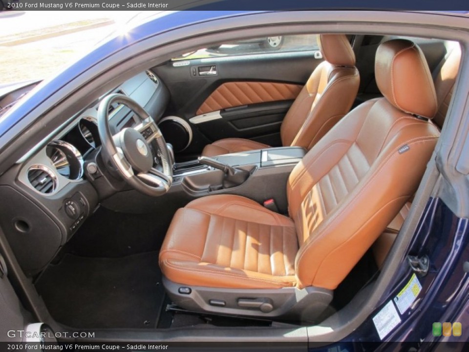 Saddle Interior Photo for the 2010 Ford Mustang V6 Premium Coupe #57997820