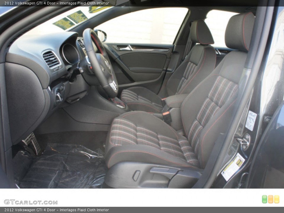 Interlagos Plaid Cloth Interior Photo for the 2012 Volkswagen GTI 4 Door #57999062