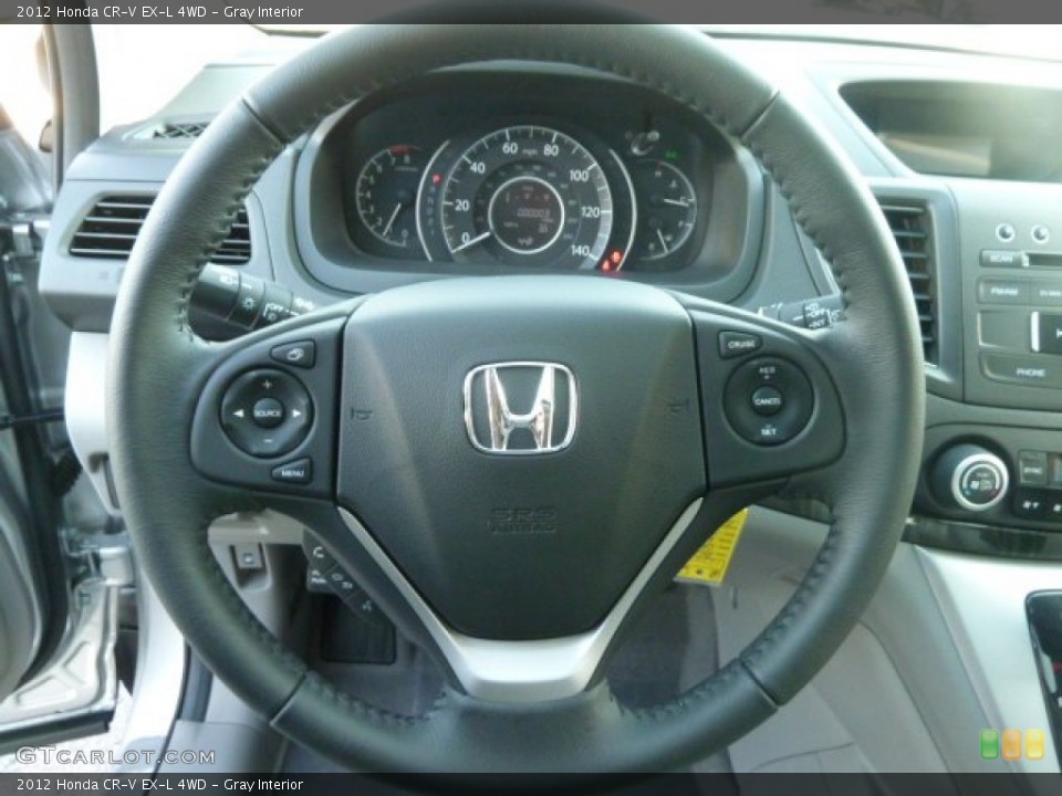 Gray Interior Steering Wheel for the 2012 Honda CR-V EX-L 4WD #58005641