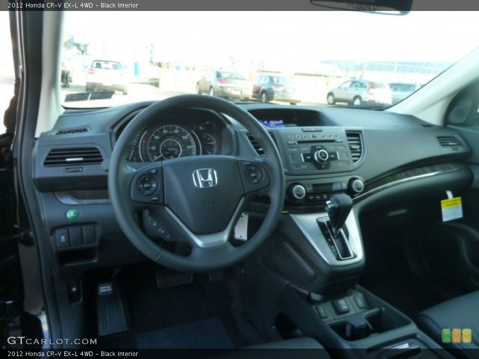 Black Interior Dashboard for the 2012 Honda CR-V EX-L 4WD #58005928