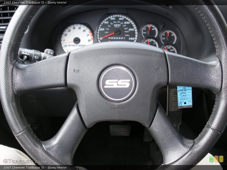 Ebony Interior Steering Wheel for the 2007 Chevrolet TrailBlazer SS #58008176