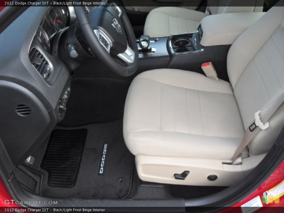 Black/Light Frost Beige Interior Photo for the 2012 Dodge Charger SXT #58008395