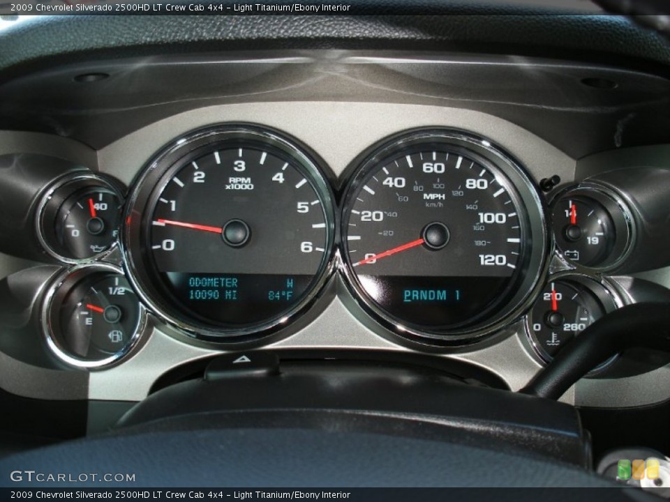 Light Titanium/Ebony Interior Gauges for the 2009 Chevrolet Silverado 2500HD LT Crew Cab 4x4 #58008839