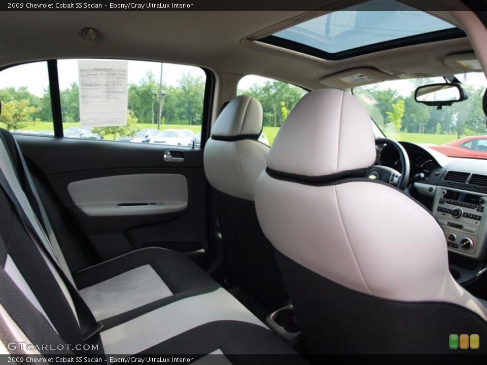 Ebony/Gray UltraLux Interior Photo for the 2009 Chevrolet Cobalt SS Sedan #58011065