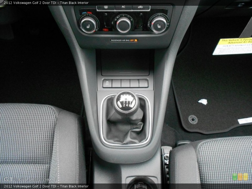 Titan Black Interior Transmission for the 2012 Volkswagen Golf 2 Door TDI #58012748
