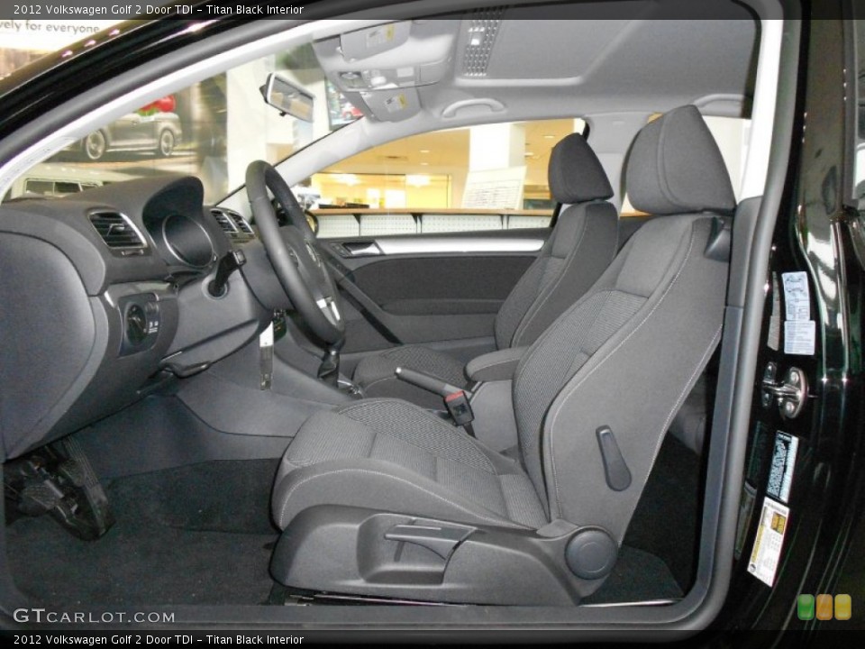 Titan Black Interior Photo for the 2012 Volkswagen Golf 2 Door TDI #58013087