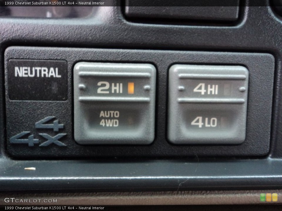Neutral Interior Controls for the 1999 Chevrolet Suburban K1500 LT 4x4 #58013108