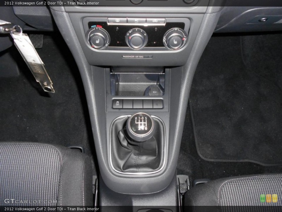 Titan Black Interior Transmission for the 2012 Volkswagen Golf 2 Door TDI #58013153