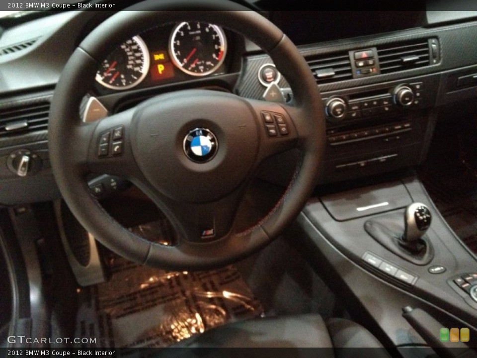 Black Interior Steering Wheel for the 2012 BMW M3 Coupe #58013519