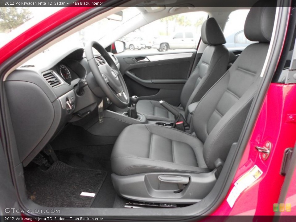 Titan Black Interior Photo for the 2012 Volkswagen Jetta TDI Sedan #58014308