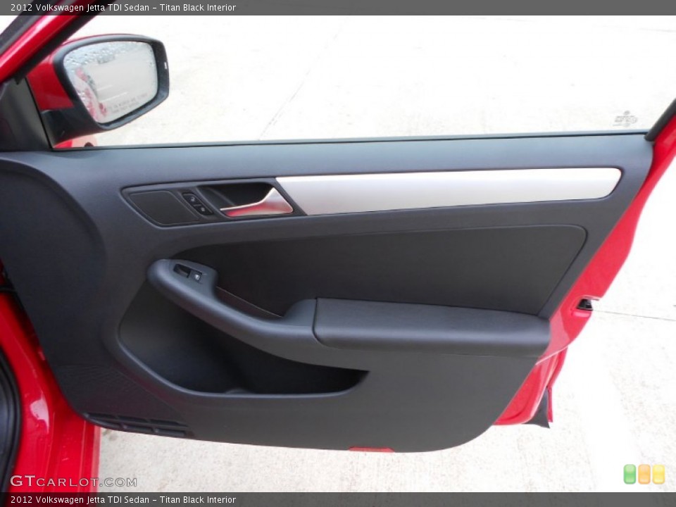 Titan Black Interior Door Panel for the 2012 Volkswagen Jetta TDI Sedan #58014319