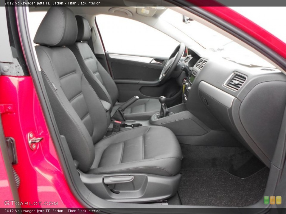Titan Black Interior Photo for the 2012 Volkswagen Jetta TDI Sedan #58014329