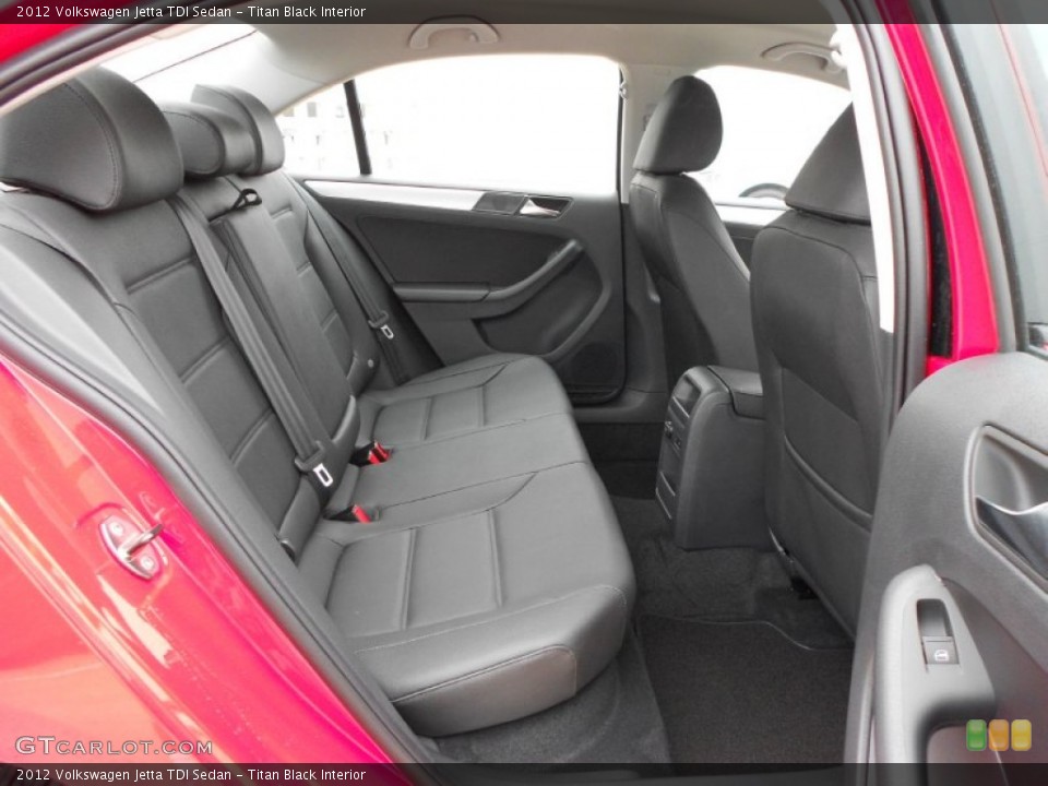Titan Black Interior Photo for the 2012 Volkswagen Jetta TDI Sedan #58014336