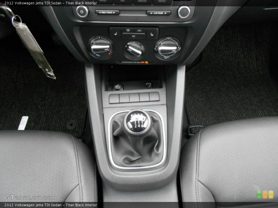 Titan Black Interior Transmission for the 2012 Volkswagen Jetta TDI Sedan #58014365