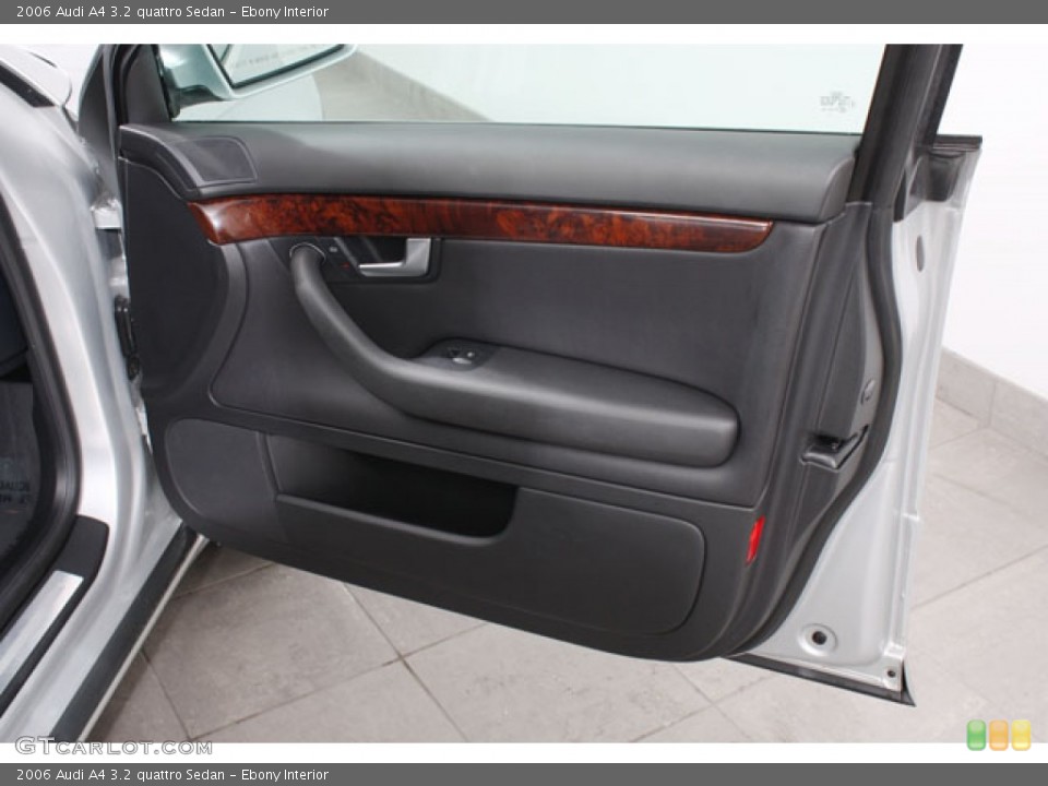 Ebony Interior Door Panel for the 2006 Audi A4 3.2 quattro Sedan #58016279