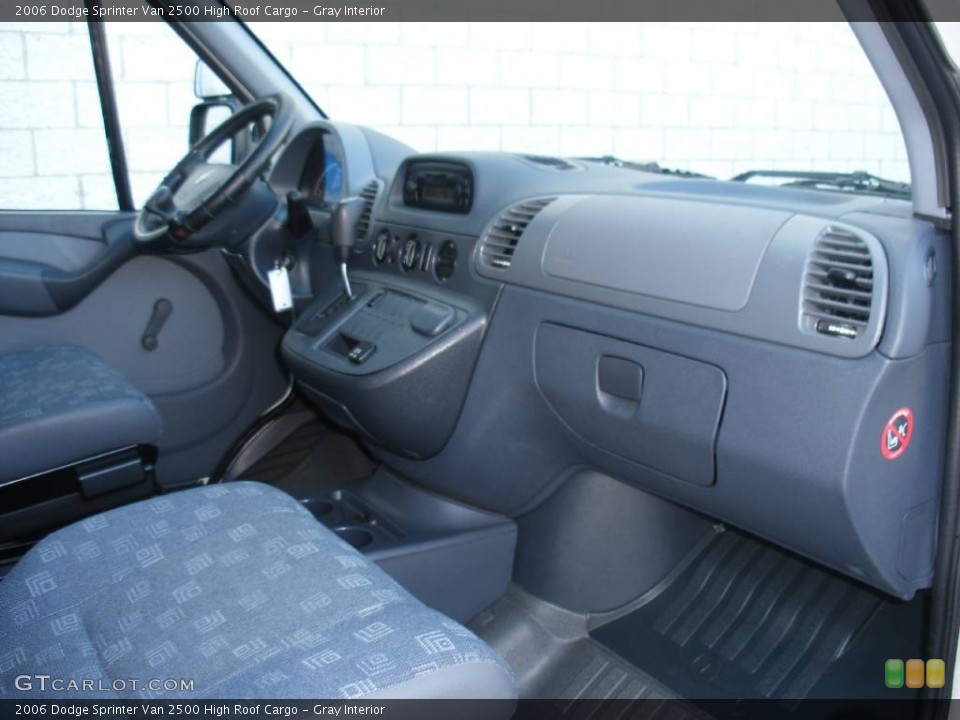 Gray Interior Dashboard for the 2006 Dodge Sprinter Van 2500 High Roof Cargo #58016291