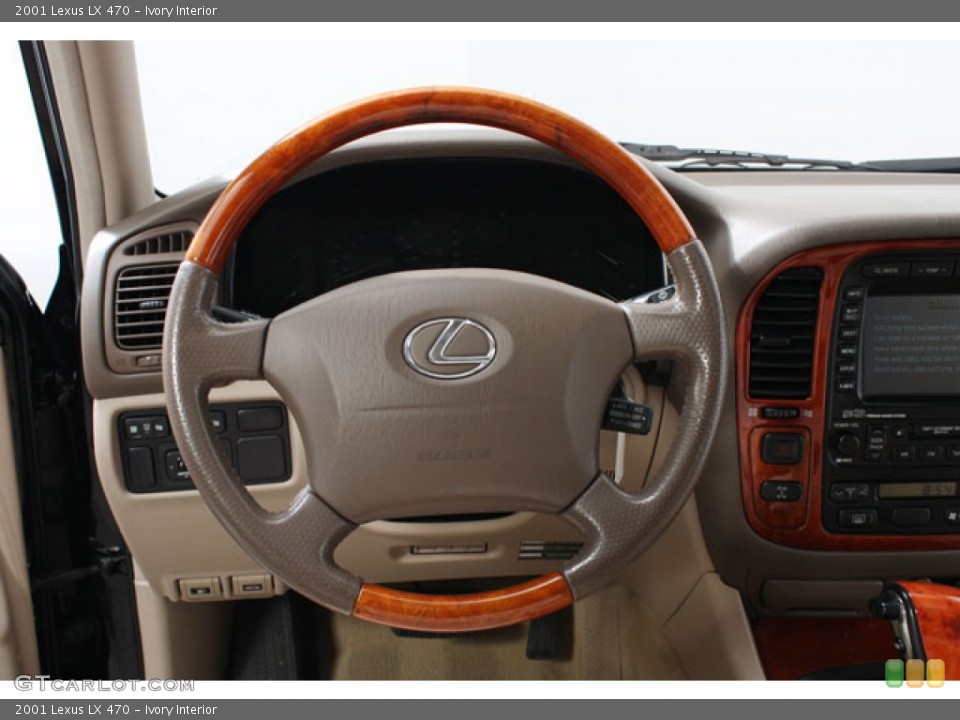 Ivory Interior Steering Wheel for the 2001 Lexus LX 470 #58018064