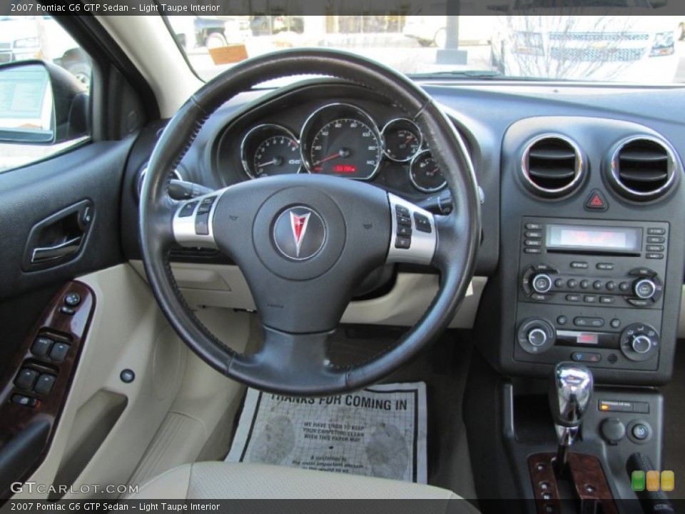 Light Taupe Interior Dashboard for the 2007 Pontiac G6 GTP Sedan #58018931
