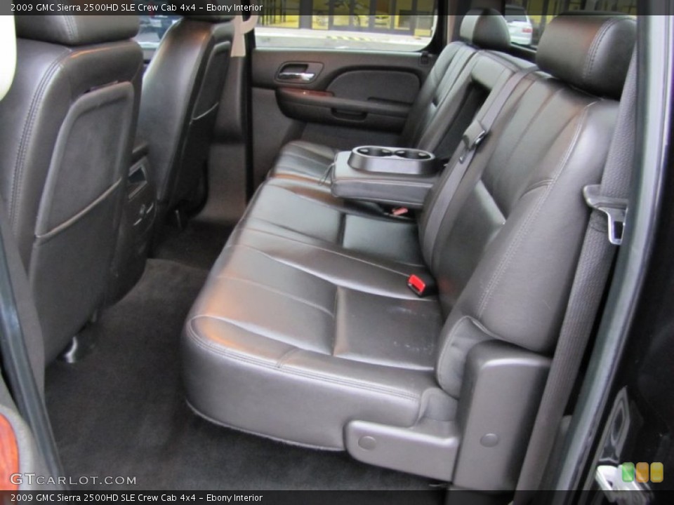 Ebony Interior Photo for the 2009 GMC Sierra 2500HD SLE Crew Cab 4x4 #58020236