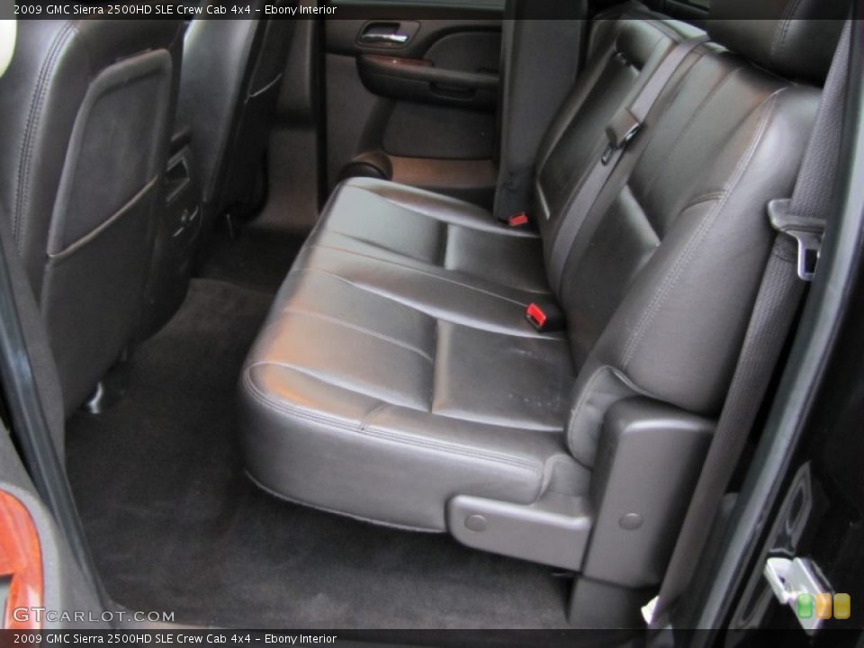 Ebony Interior Photo for the 2009 GMC Sierra 2500HD SLE Crew Cab 4x4 #58020251