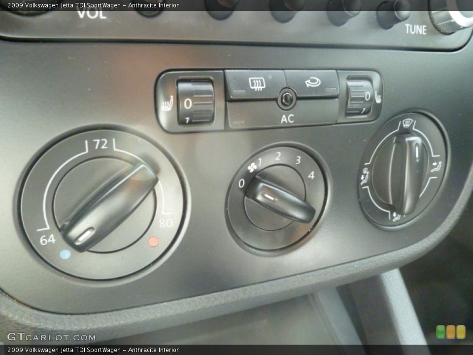 Anthracite Interior Controls for the 2009 Volkswagen Jetta TDI SportWagen #58024349