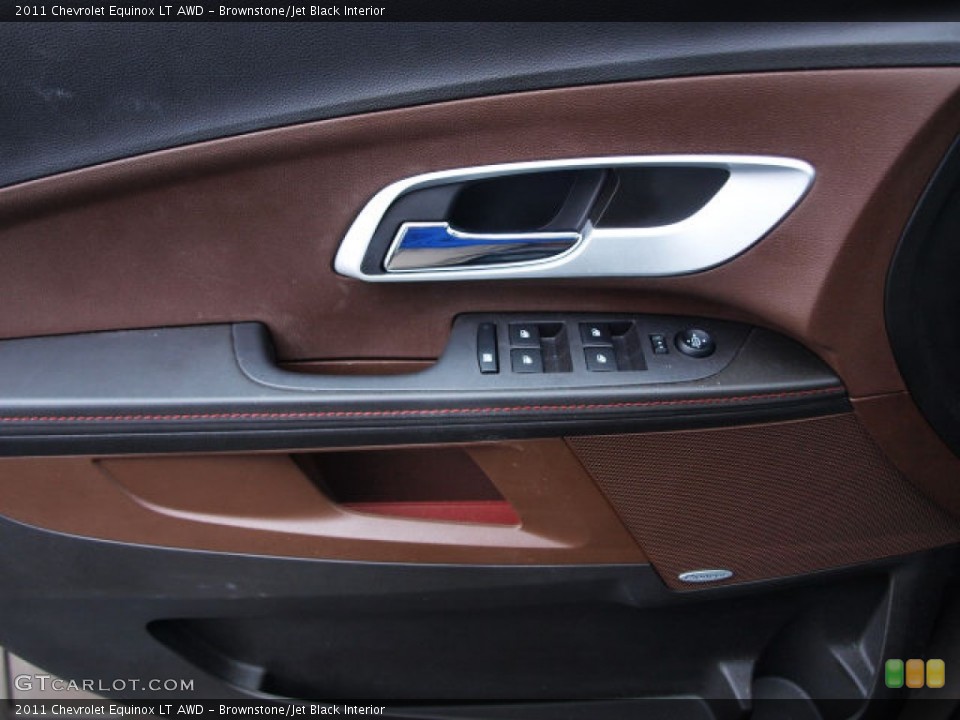 Brownstone/Jet Black Interior Door Panel for the 2011 Chevrolet Equinox LT AWD #58025630