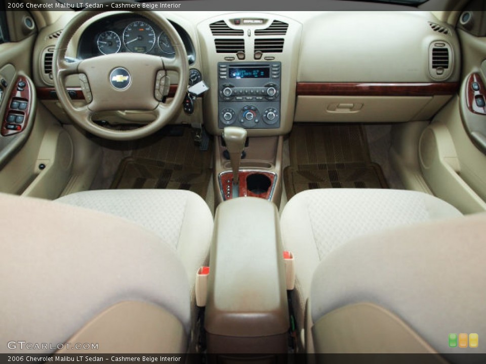 Cashmere Beige Interior Dashboard for the 2006 Chevrolet Malibu LT Sedan #58025891