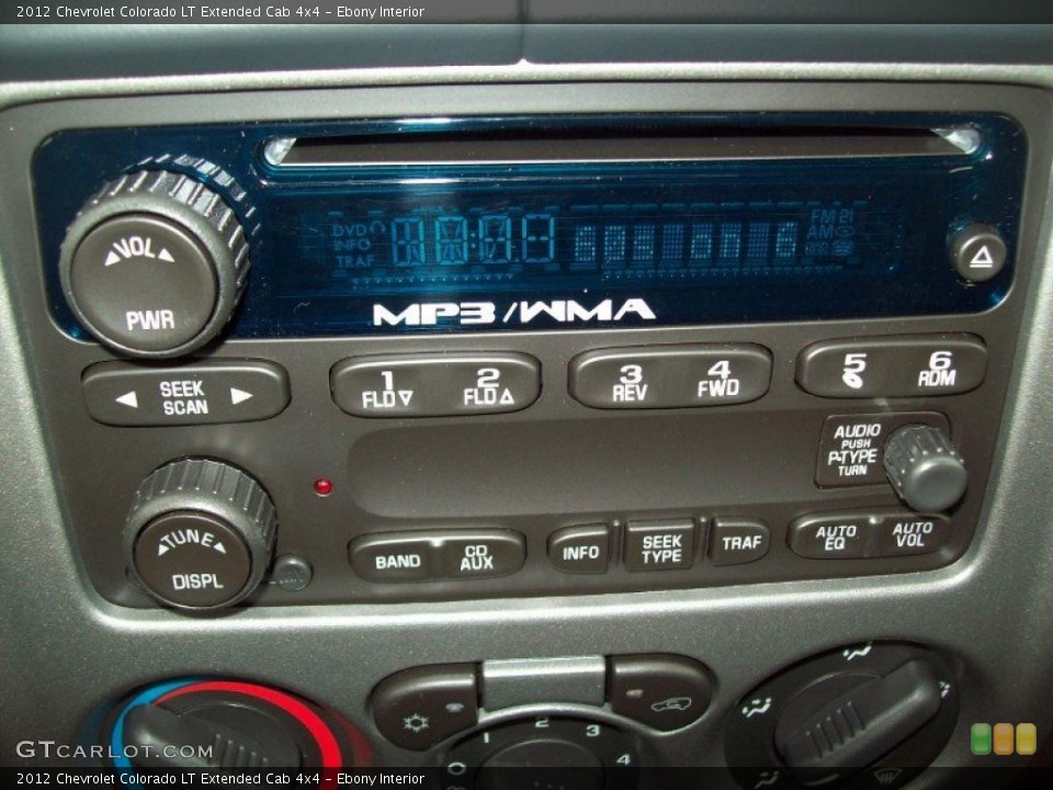 Ebony Interior Audio System for the 2012 Chevrolet Colorado LT Extended Cab 4x4 #58026371