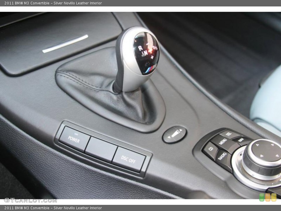 Silver Novillo Leather Interior Transmission for the 2011 BMW M3 Convertible #58027520