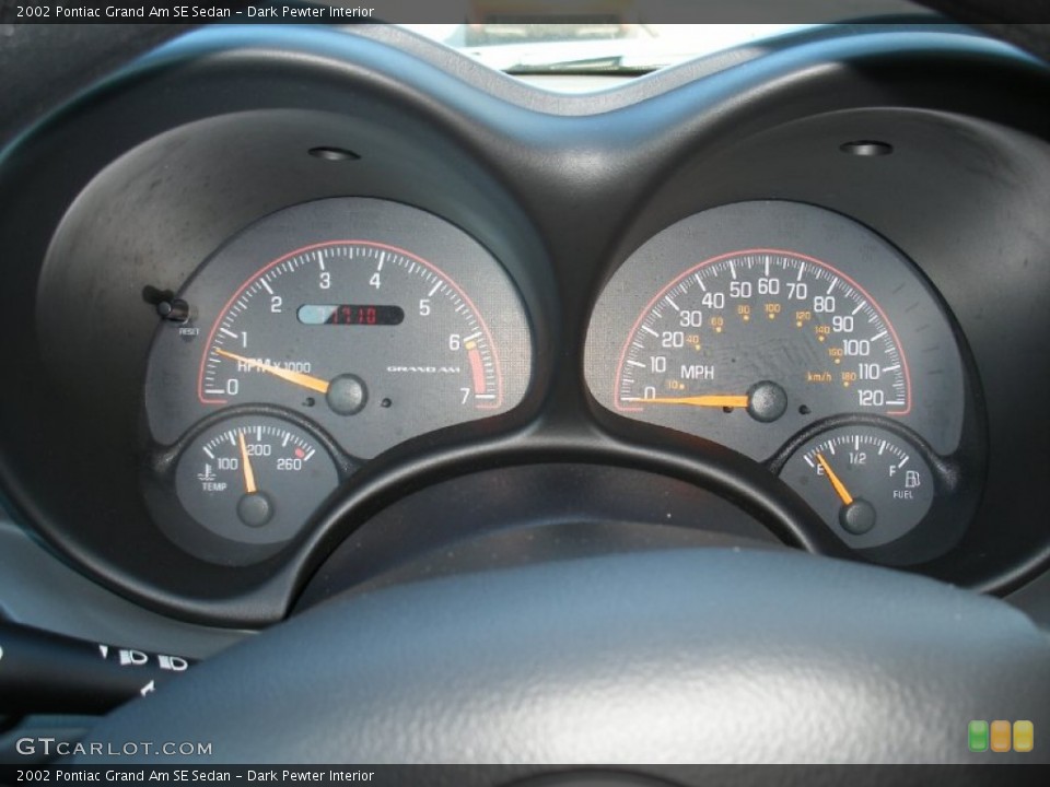Dark Pewter Interior Gauges for the 2002 Pontiac Grand Am SE Sedan #58031501