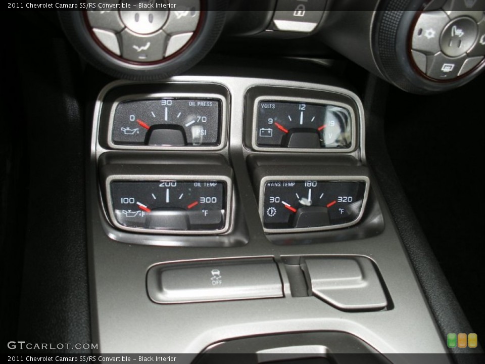 Black Interior Gauges for the 2011 Chevrolet Camaro SS/RS Convertible #58033400