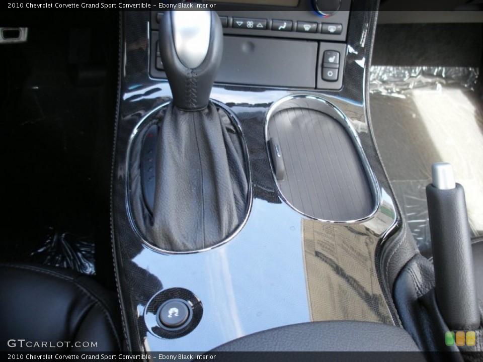 Ebony Black Interior Transmission for the 2010 Chevrolet Corvette Grand Sport Convertible #58037885