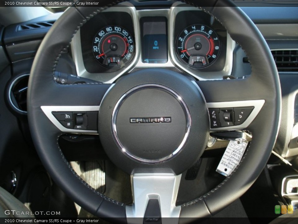 Gray Interior Steering Wheel for the 2010 Chevrolet Camaro SS/RS Coupe #58039026