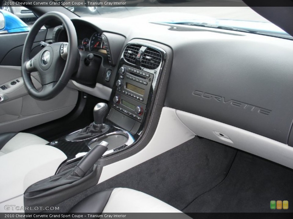 Titanium Gray Interior Dashboard for the 2010 Chevrolet Corvette Grand Sport Coupe #58039404