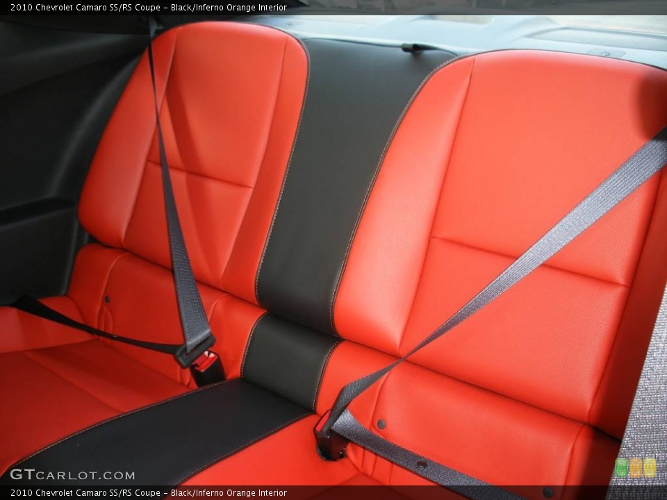 Black/Inferno Orange Interior Photo for the 2010 Chevrolet Camaro SS/RS Coupe #58042880