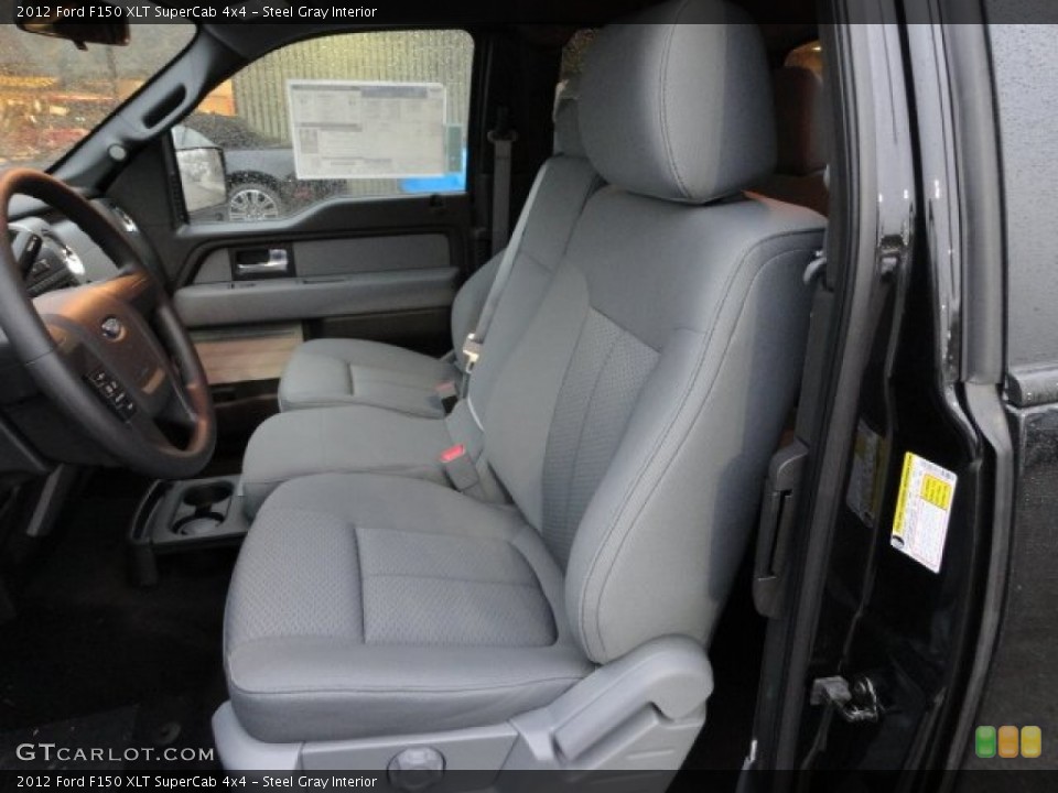 Steel Gray Interior Photo for the 2012 Ford F150 XLT SuperCab 4x4 #58043517