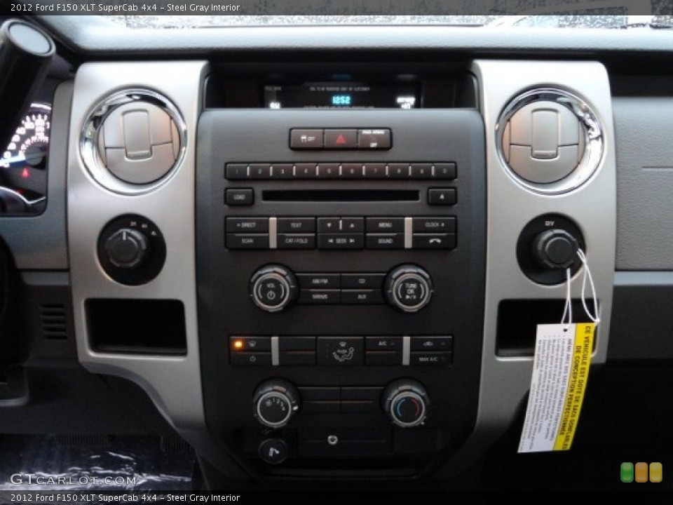 Steel Gray Interior Controls for the 2012 Ford F150 XLT SuperCab 4x4 #58043583