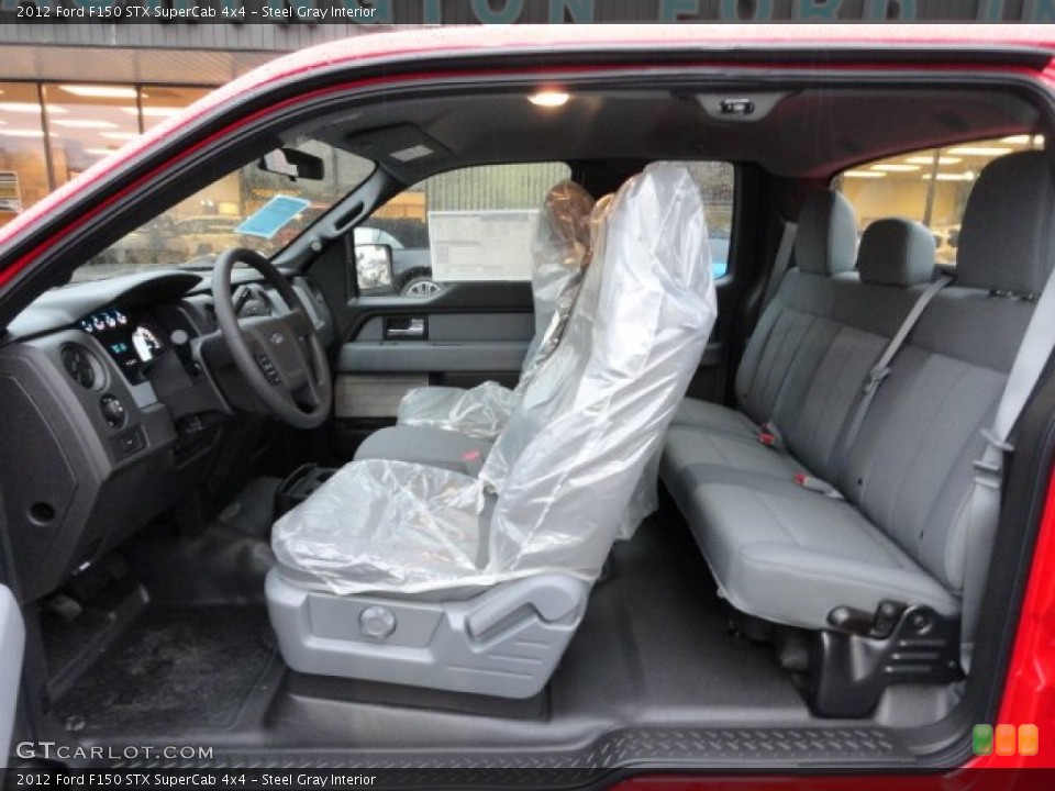 Steel Gray Interior Photo for the 2012 Ford F150 STX SuperCab 4x4 #58043691