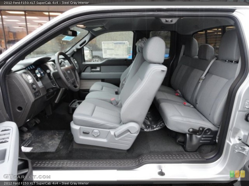 Steel Gray Interior Photo for the 2012 Ford F150 XLT SuperCab 4x4 #58043861